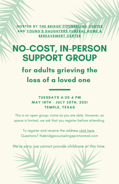 In-person Support Group for Grieving Adults